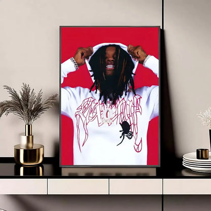 Singer King Von Poster Posters Anime Room Decor Decoration Movie Backpack Wall Interior Music Wall Art