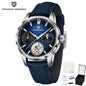 PAGANI DESIGN Men Watches Automatic Mechanical Watch Tourbillon Clock Genuine Leather Waterproof Watch Military Wristwatch Man ﻿