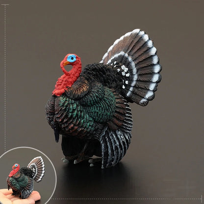 Solid simulation animal model domestic chicken rooster hen chick ornaments home decoration crafts