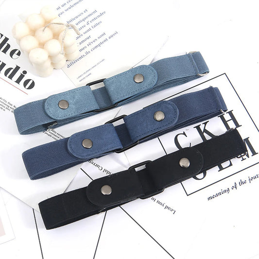 Lazy waist belt with no hole decoration, spring and summer jeans belt, seamless elasticity, versatile, invisible elasticity