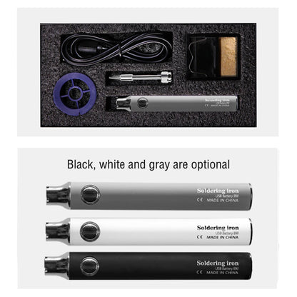 USB Soldering Iron Wireless Charging Electric Solder Iron 5V 8W Fast Charging Lithium Rechargeable Portable Repair Welding Tools