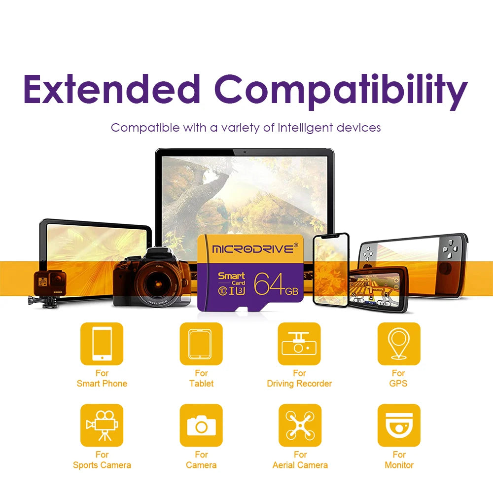 100% Oiginal micro TF Card 4GB 8GB 16GB 32GB tarjeta flash memory card 64GB 128GB 256GB Waterproof Class 10 mini sd card