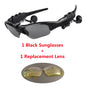 Stereo Earphones Wireless Headset with Mic Polarized Glasses Sunglasses for Driving Cycling Sports Noise Reduction Headphones