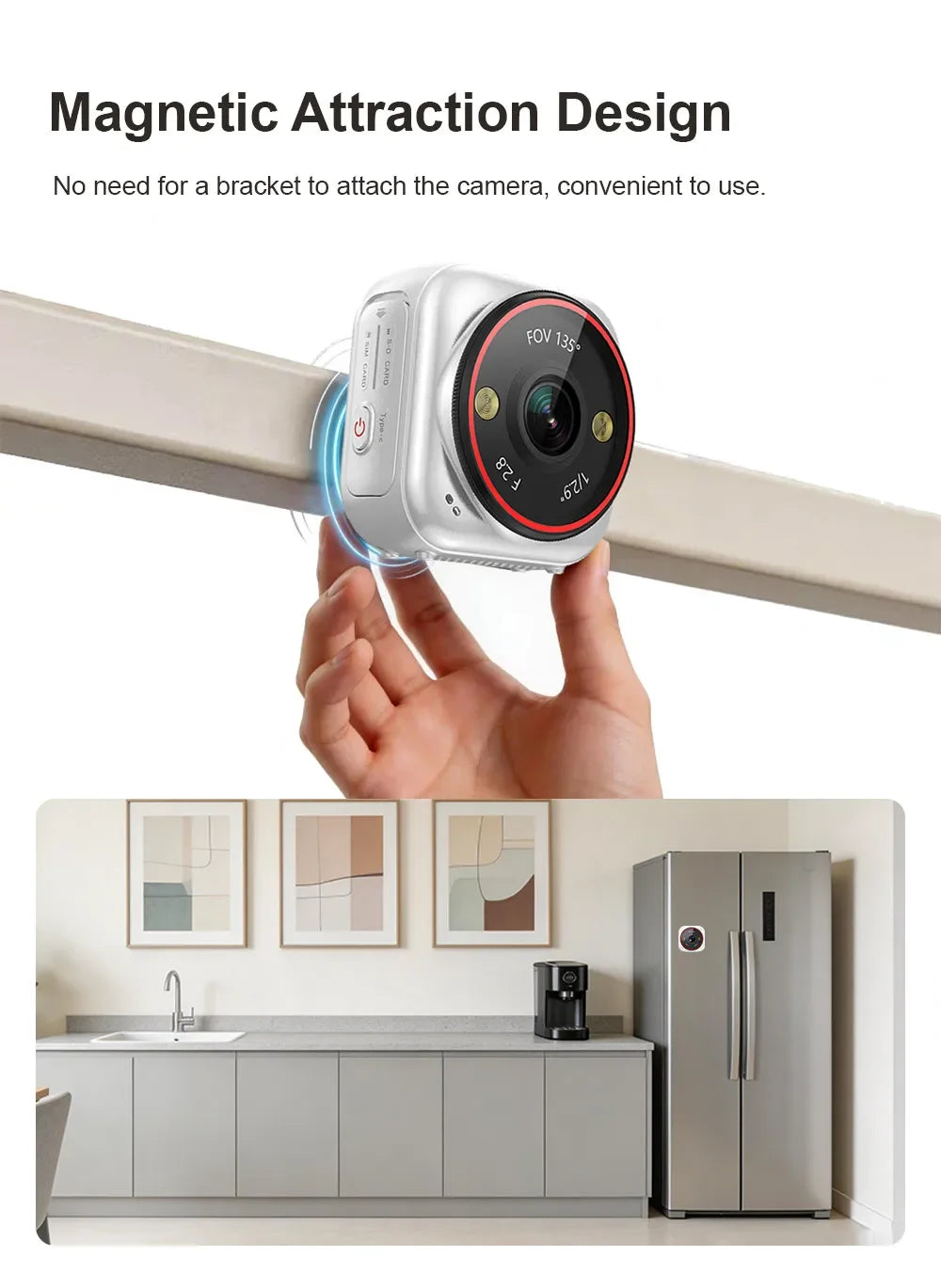 LS VISION 4G Pocket AOV Mini Camera 5MP Outdoor 24/7 Video Record Battery Security Camera Portable Action Vlog Sports Travel Cam