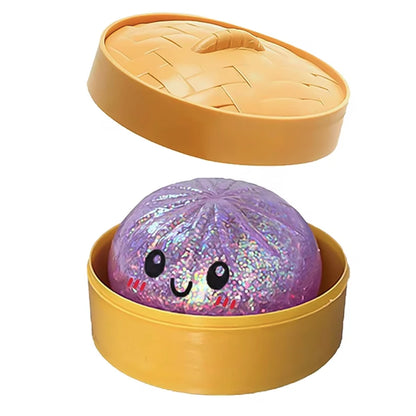 Colorful Glitter Dumpling Blind Box Squishy Relaxing Relieve Anxiety Antistress Enhance Happiness Rebound Squeeze Reliever Toy