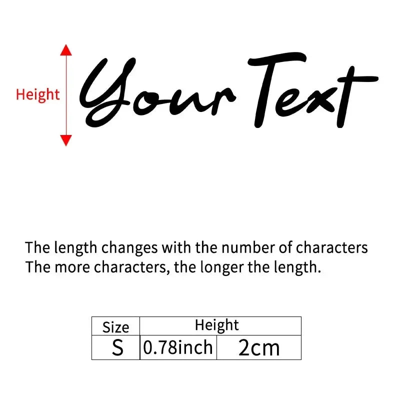 1PC Handwritten Style Custom Bicycle Stickers Frame Personalized Waterproof DIY Motorcycle Helmet MTB Bike Top Tube Vinyl Decals