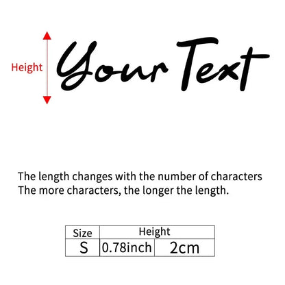 1PC Handwritten Style Custom Bicycle Stickers Frame Personalized Waterproof DIY Motorcycle Helmet MTB Bike Top Tube Vinyl Decals