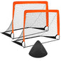 Soccer Goals for Backyard Set 2pcs Portable Training Football Net Indoor and Outdoor Children’s Football Match Door Frame