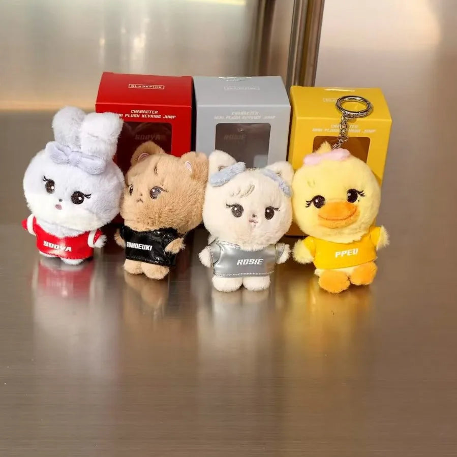 Kpop Idol Cute Plush Keychain Kawaii Cartoon Bag Charm Fan Merch Gift Women Girls Birthday Collection Accessories