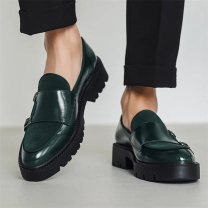 DIMANYU Men's Loafers Pointed Toe 2026 New Autumn British Style Slip-On Casual Thick-Soled Large Size Moccasins
