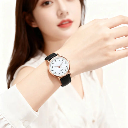 Fashion Women Watches,Vintage-Quartz Watch With Glow-In-The-Dark Design Fashion Business Casual Analog Watch,Girls Clock Gift
