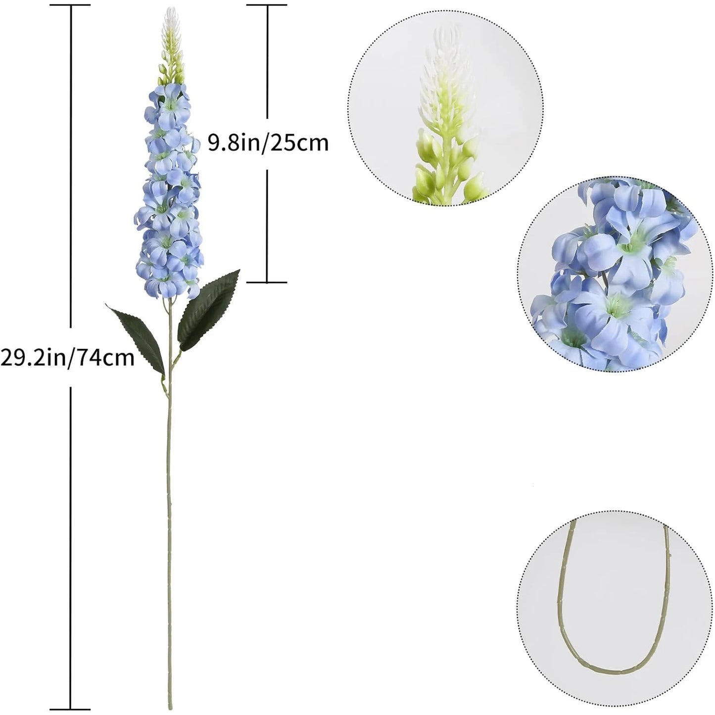 5pcs Artificial Flowers Shyacinth Rattan Home Living Room Wedding Celebration Outdoor Garden Wall Gift Box Decor Diy Accessories