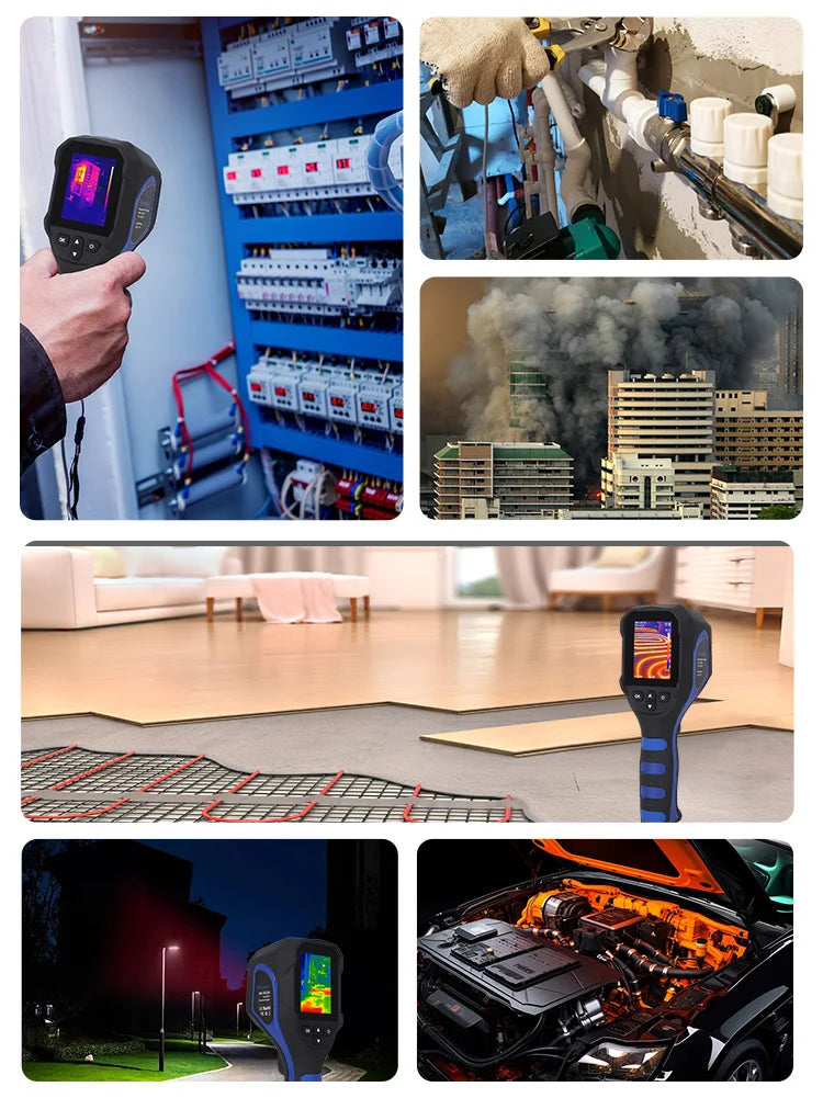 BOSEAN Thermal Imaging Camera with 256x196 IR Resolution, 25Hz, ＜40mK, 16GB Memory, -4℉ to 1022℉ for Maintenance, HVAC