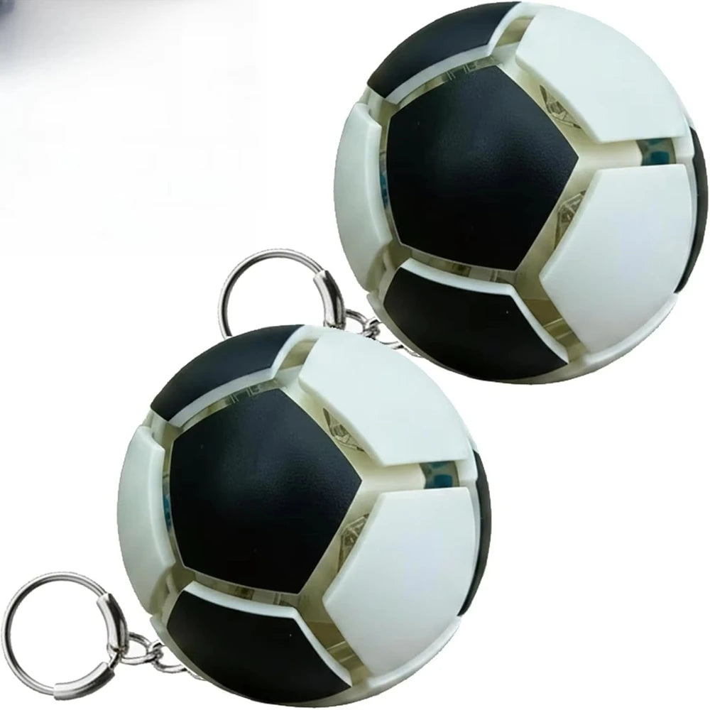 Football Fidget Keychain Pop It Stress Relief Soccer Ball Pendant Mini Decompression Toy Souvenir Bag Charm Gift For Soccer Fans