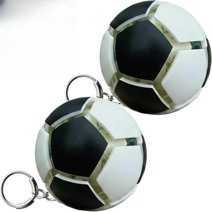 Football Fidget Keychain Pop It Stress Relief Soccer Ball Pendant Mini Decompression Toy Souvenir Bag Charm Gift For Soccer Fans
