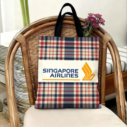 Singapore Airlines Storage Bags Handbag Women Casual Underarm Top Handle Bag Lady Shopping Travel Bags