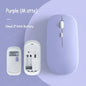 Battery-Powered Wireless Mouse Slim Bluetooth-compatible Computer Mice Portable Cordless Mouse for iPad Laptop Desktop Tablet