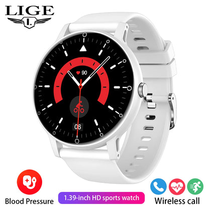 LIGE 2026 Zewnętrzny Smartwatch Męski 2.01" Ekran IP68 Wodoodporne Zegarki Wytrzymały Wojskowy Bluetooth Połączenia Smartwatch dla Androida i iOS