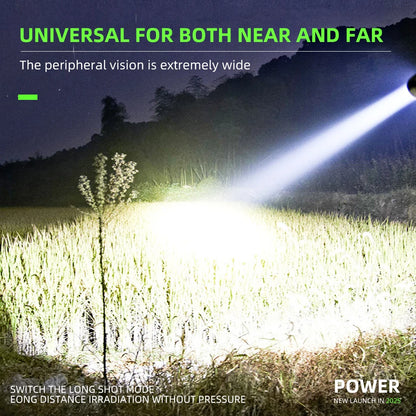 BOOIU Super Bright Flashlight 3 LED Portable Mini Burst Flash Torch Rechargeable Tail Magnet Outdoor Spotlight with Pen Clip