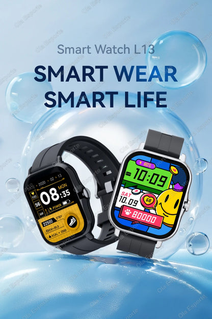 2026 New Smart Watch for Men Women Gift 1.83-inch Full Touch Screen Sports Fitness Watch Bluetooth Call Digital Smartwatch HW12