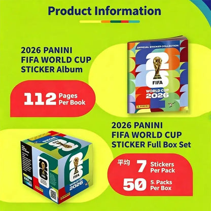 Genuine 2026 FIFA World Cup Panini Original Stickers International Version Rare Collection Football Fan Souvenir Present