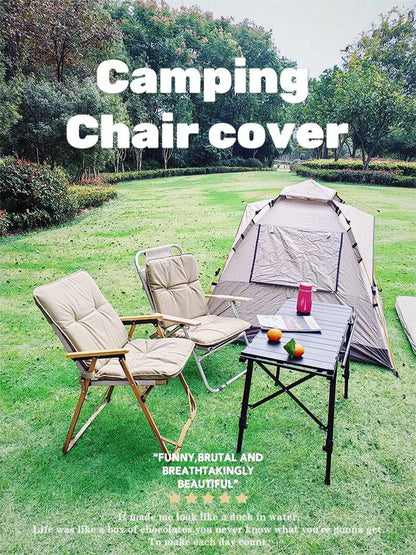 Lohascamping Camping Winter Chair Cover Seat Cushion 5CM Thick Camping Warm Chair Cusion Pads Relaxation Comfortable Chair Cush