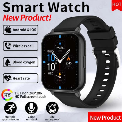 LIGE Fashion Smart Watch Women Bluetooth Call Women‘s Health Monitor Heart Rate Blood Oxygen Sports Fitness Smartwatch For Men