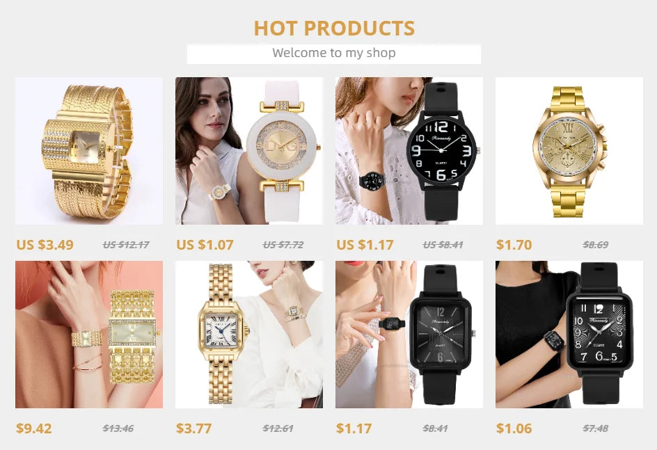 Luxury Simple Square Diamond Encrusted Women's Quartz Watch Gold Skeleton Fashion Women's Clock Gift Dress Wristwatch