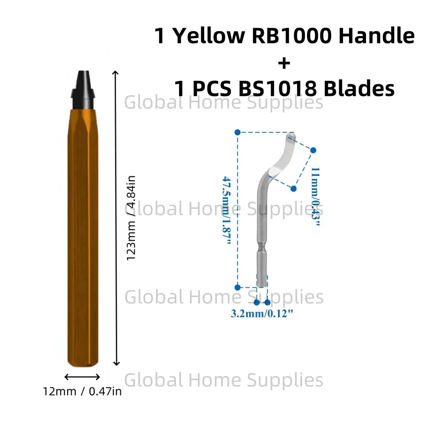 Deburring Tool Set RB1000 with Swivel Blades 1 or 11 PCS BS1010 BS1018 BK3010 BS3010 Metal Handle Deburr Tool Edge Burr Remove