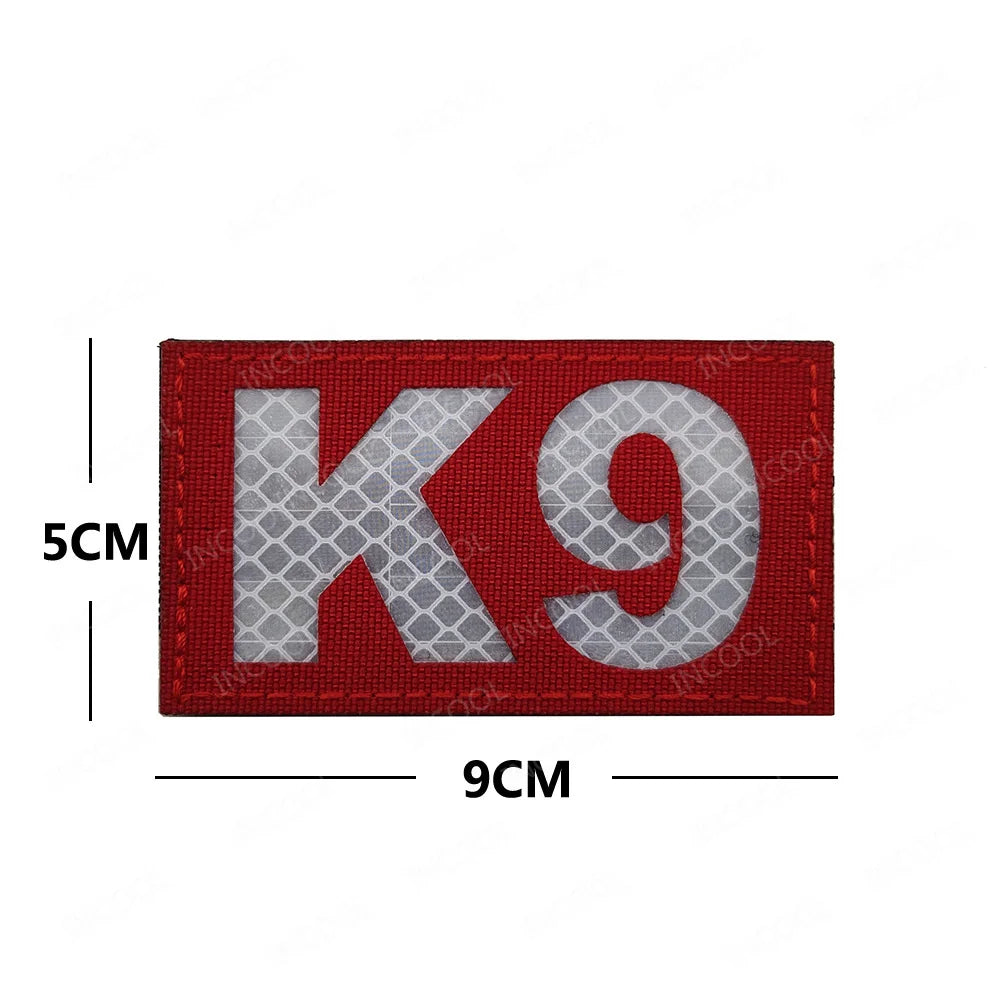 Infrared IR Reflective Patch K9 FIRE MEDIC PRESS MED PJ Decorative Patches Biker Armband Patch For Clothing Backpack