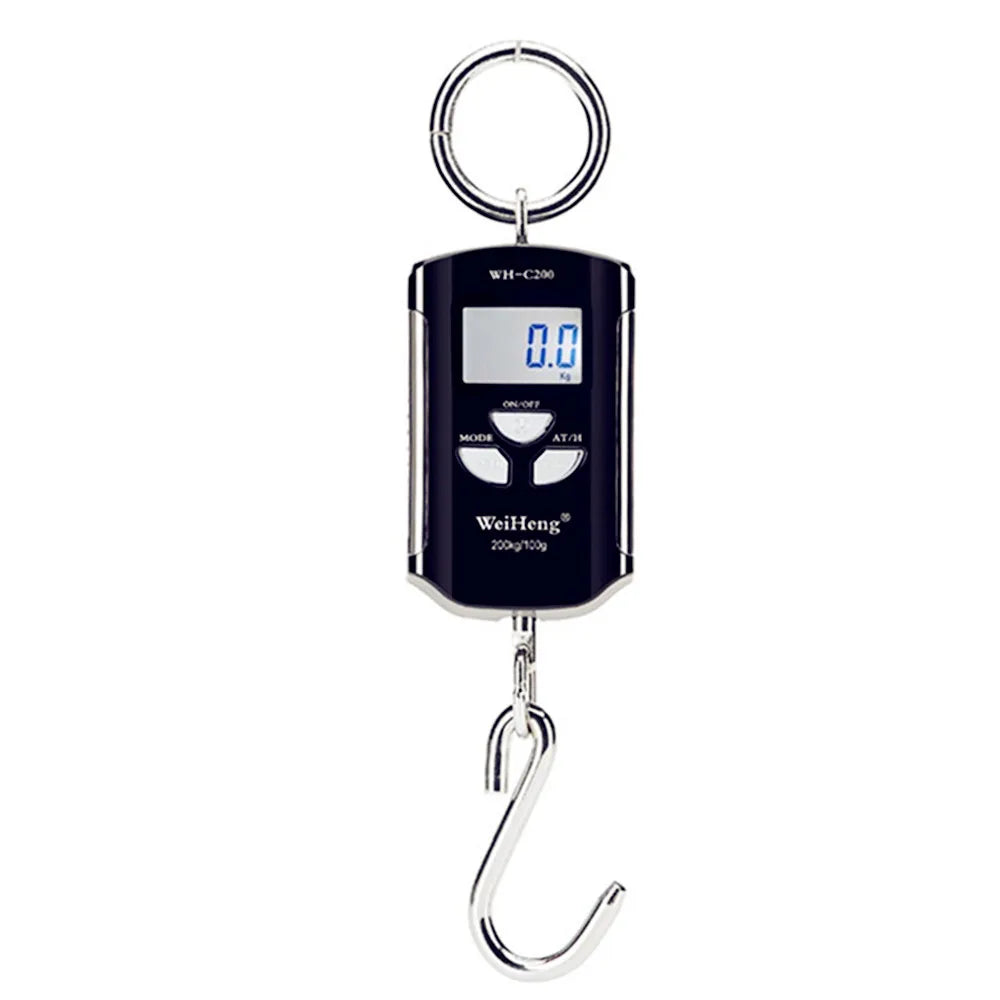 200kg/50kg Hanging Scale Digital Backlight Electronic Scales Fishing Weights Pocket Scale Luggage Crane Scale