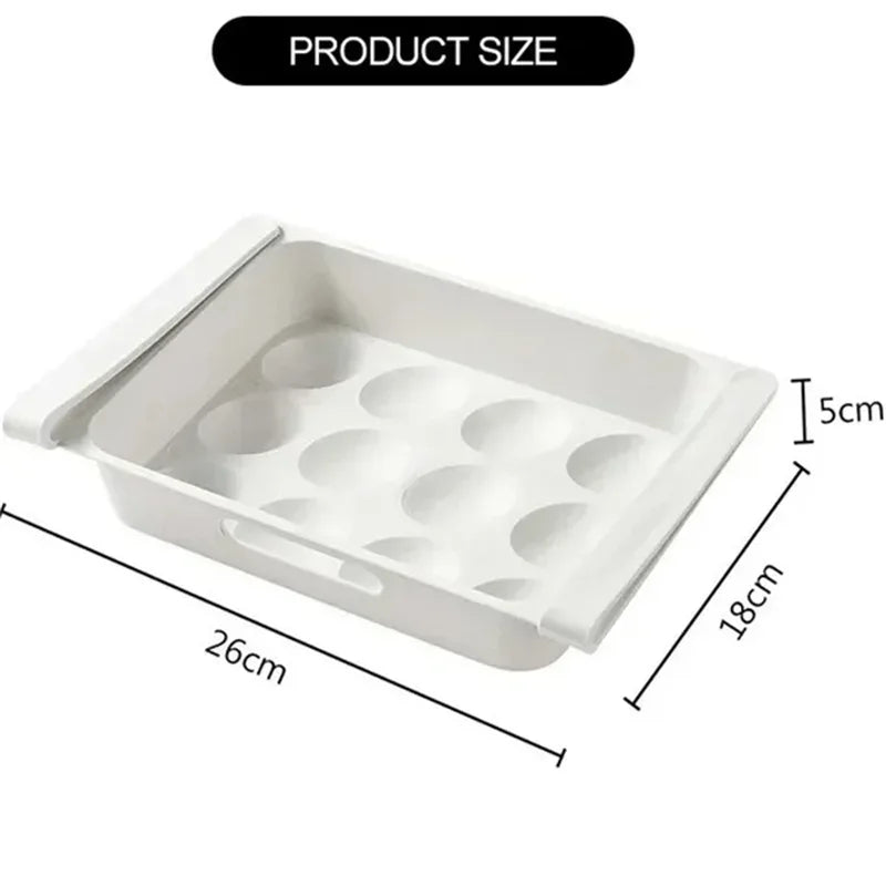 Egg Storage Box Side Door of Refrigerator Storage Organizer Kitchen Reversible Special Egg Storage Tray Kitchen Accessories