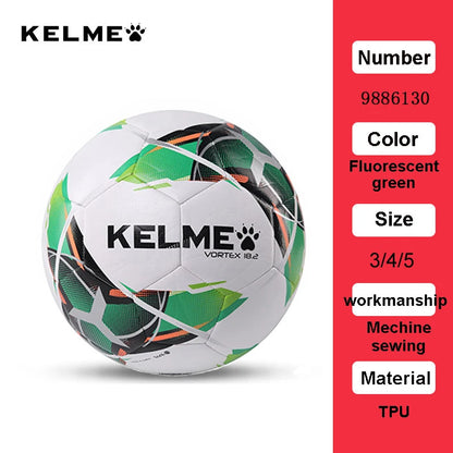 KELME Professional Football Soccer Ball TPU Size 3 Size 4 Size 5 Red Green Goal Team Match Training Balls Machine Sewing 9886130
