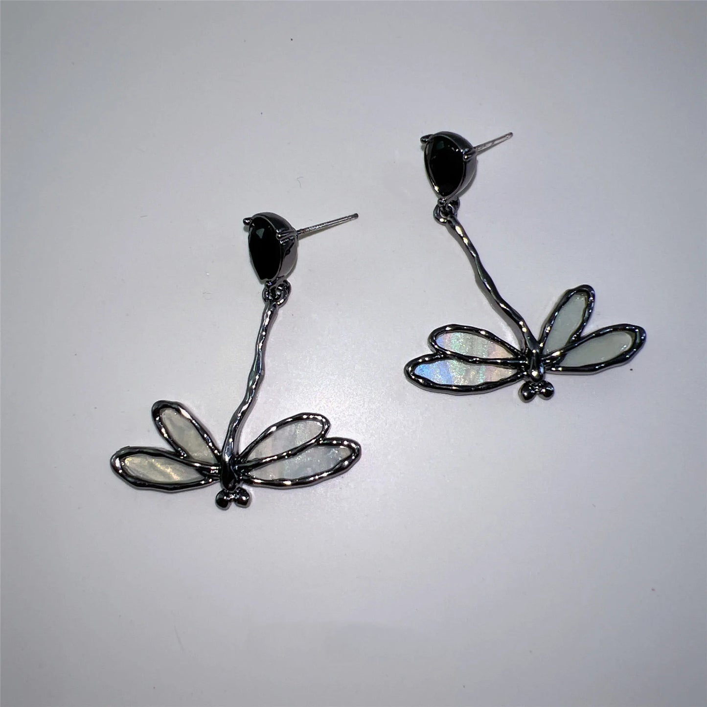 Y2k Black Dragonfly Choker Necklace for Women Gothic Party Jewelry Accessories