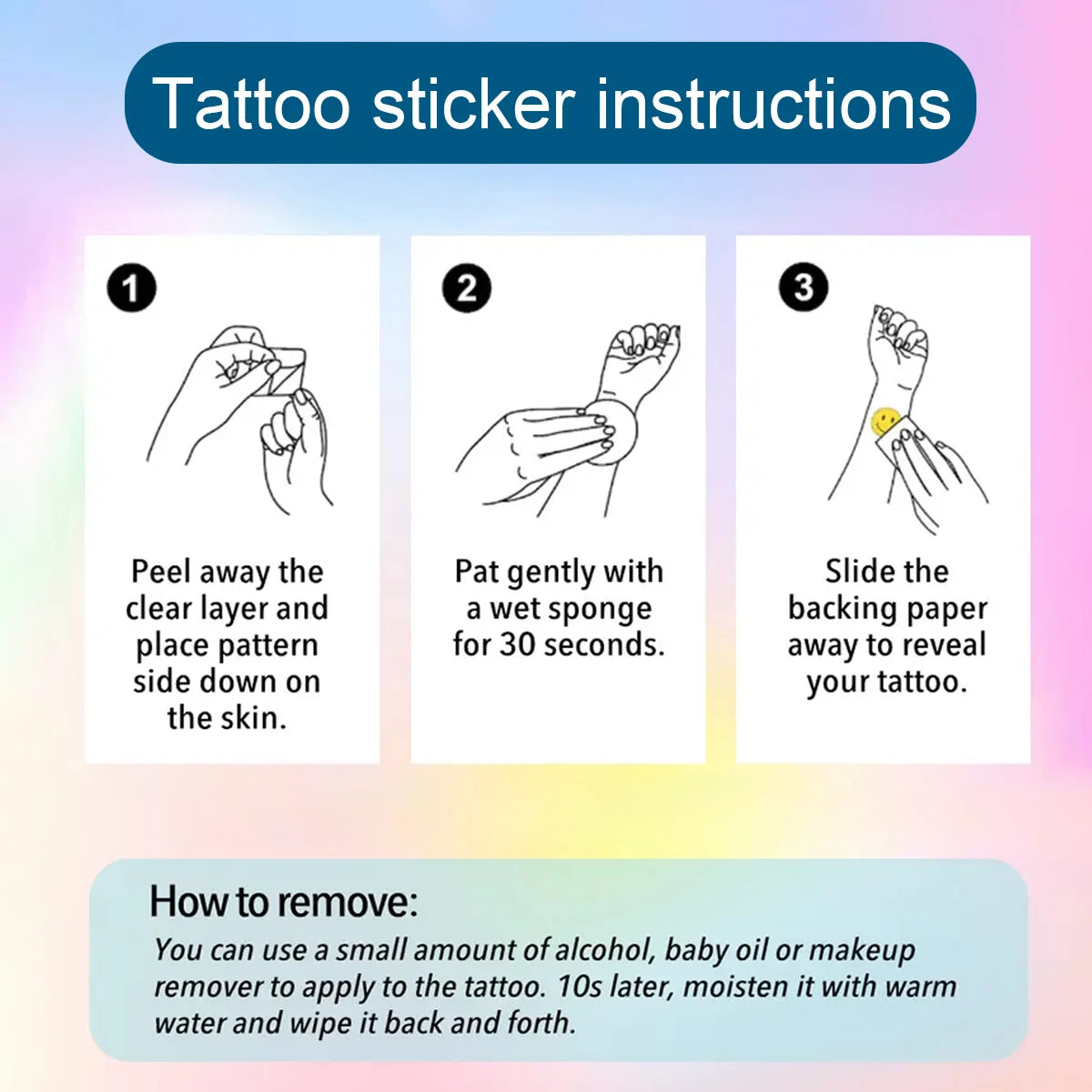 Custom Temporary Tattoo Stickers, Personalized Photo Tattoo Stickers, Personalized Image Tattoo Stickers.
