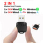 2 in 1 Wired to Wireless Car CarPlay Adapter Android Auto AI Box Plug & Used for OEM Wired CarPlay AA Navigation System