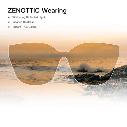 ZENOTTIC 2026 Fashion Butterfly Polarized Sunglasses Women Uv400 Protection Shade High-quality Acetate Ladies Sun Glasses ZS6213