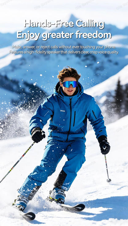 Smart Cycling Glasses Men Bluetooth UV400 Polarized Sunglasses Man AI Voice Intelligent Headphones Call Music Play Camera Remote
