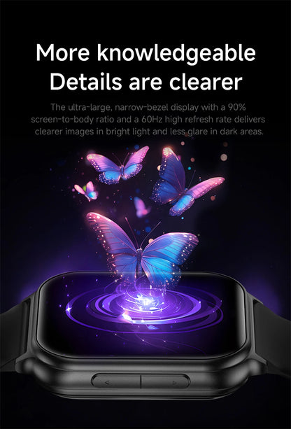 1.83" Smart Watch Sleep Heart Rate Monitor BT Call Messages Notifications Sports Fitness Tracker Watch for Women Men Android iOS