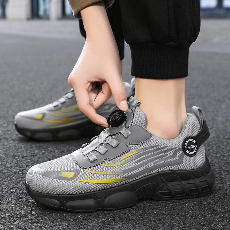 Men's Low-Top Lace-Up Casual Training Shoes, Ideal for Outdoor Workouts, Comfortable Trail Running Shoes with Excellent Traction