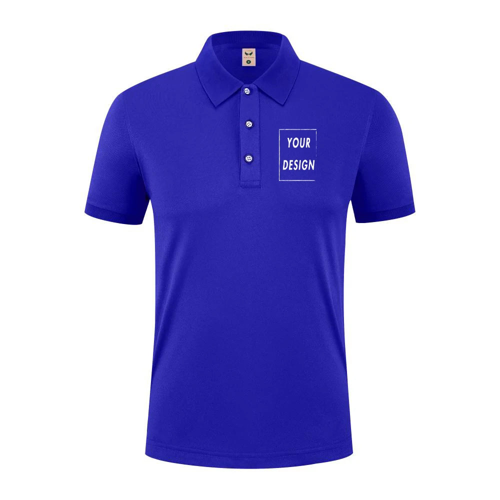2025 Summer Causal Polo Shirt Custom Logo Printed Text Picture Brand Embroidery Personal Design Breathable Men And WomenTops