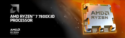 AMD Ryzen 7 7800X3D 4.2GHz L3=96M Processor 120W 8-Core 16-Thread R7 7800X3D Socket AM5 5NM DDR5 but No Fan