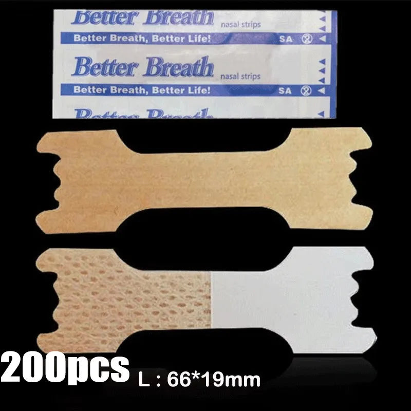 50/100/150/200PCS Breath Nasal Strips  Stop Snoring Nose Patch Good Sleeping Patch Product Easier Breath Sleep Aid Decive