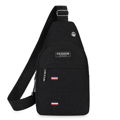 Adjustable chest bag for both men and women, one shoulder diagonal cross single shoulder bag, Oxford cloth chest bag