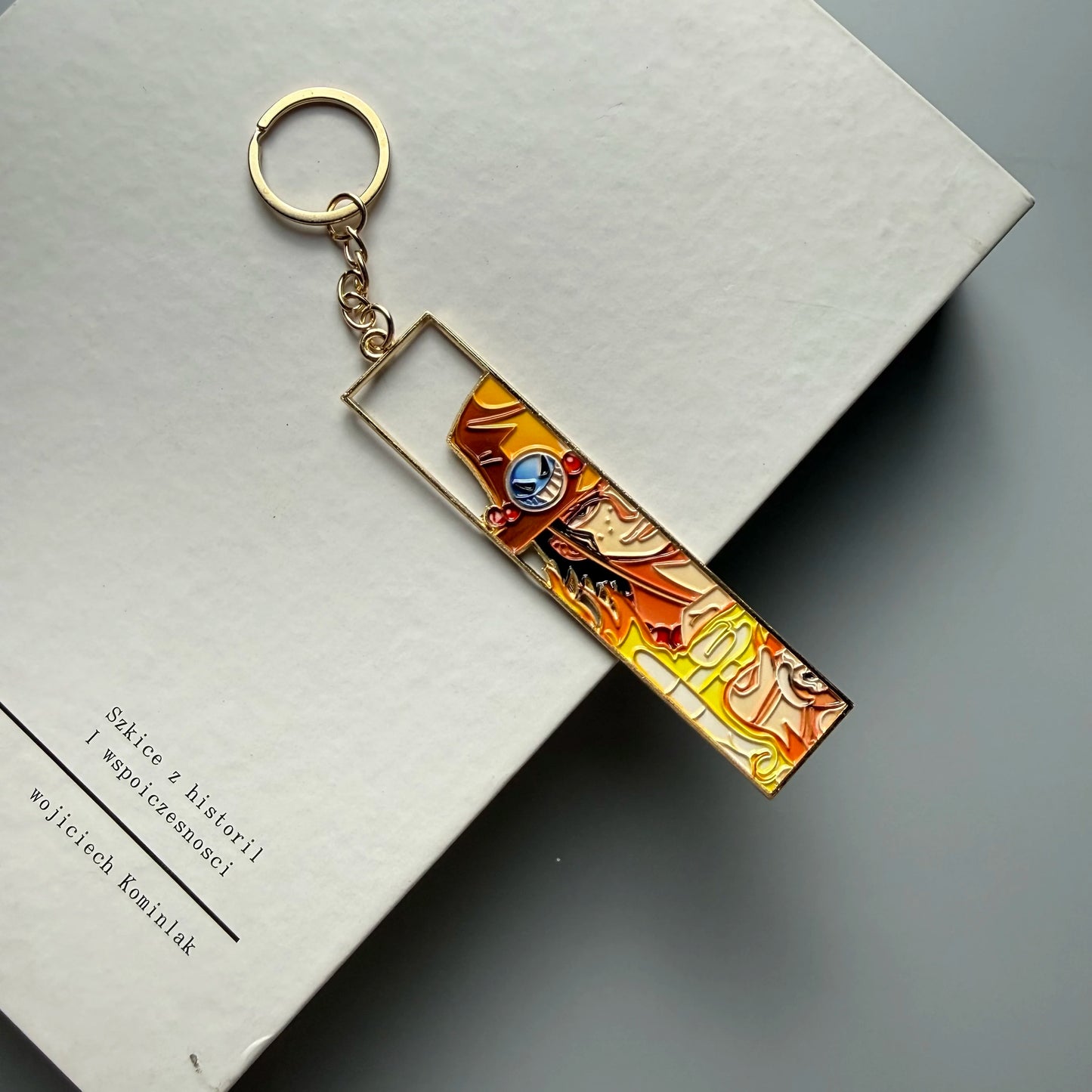 Anime Metal Hollow Out Keychains Bookmark Cute Jet Manga Fashion Bag Key Tag Jewelry Accessory Key Ring Holder Gift Anime