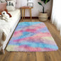 VIKAMA Small Black Area Rug - Soft Plush Children's Bedroom Bedside Rug, Indoor Entrance Welcome Mat, Home Decoration Accessory