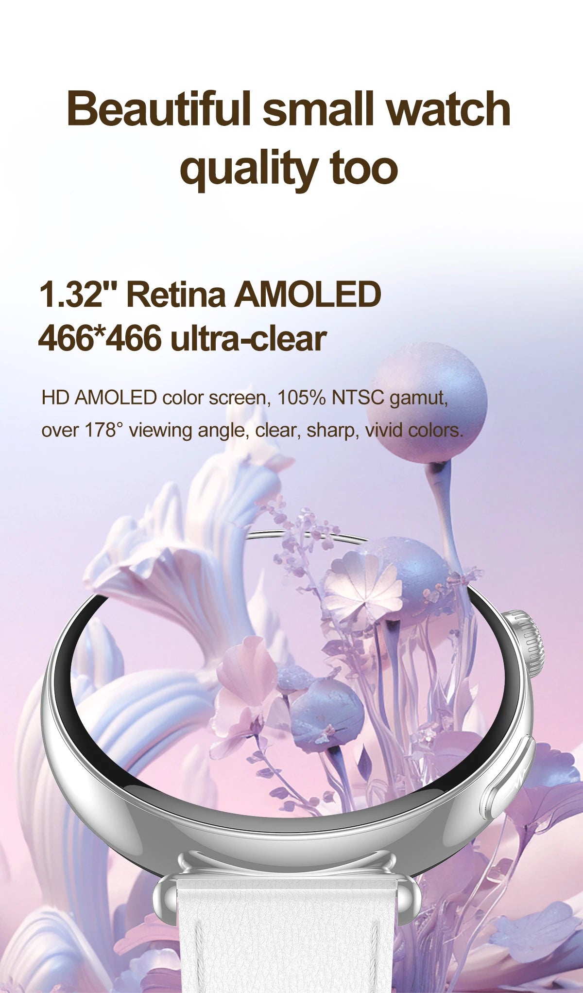 2026 New Women's Health Care Smartwatch ECG Blood Pressure Uric Acid Blood Lipids Sports IP68K Bluetooth call Fashion Smartwatch