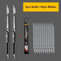 Deli Retractable Office Use Utility Knife High Carton Steel 9mm 30 Degree Blade Box Cutter Self-Locking Design Cutting Knives
