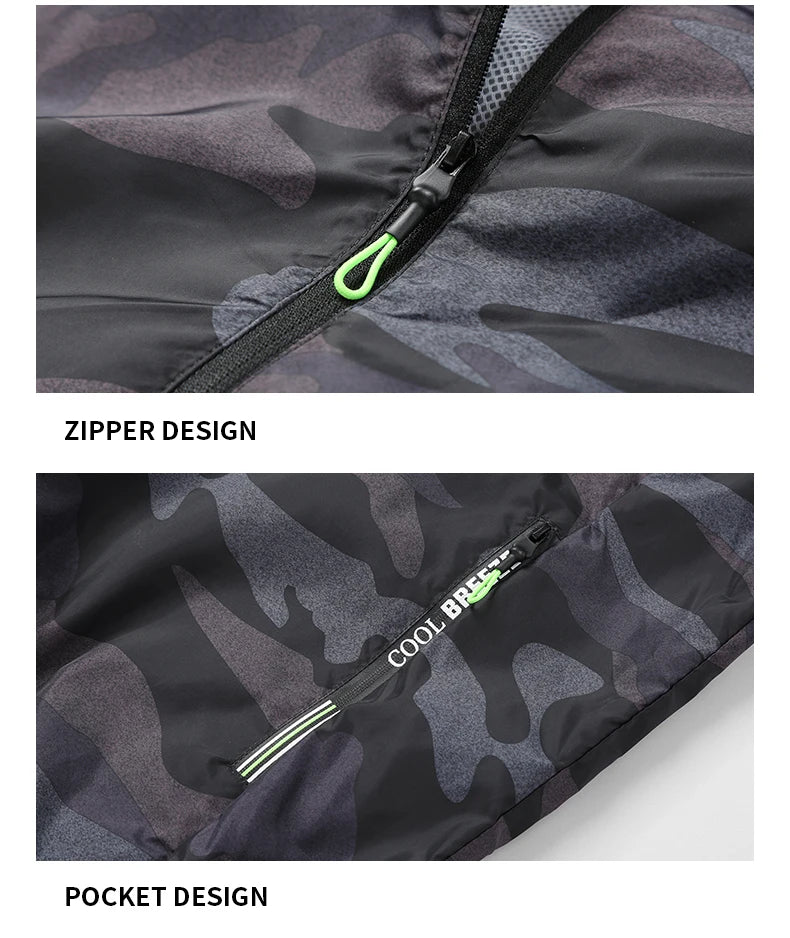 Summer Air-Conditioning Workwear with Fan Cooling, Outdoor Temperature-Reducing Breathable Vest with 4 Fans and Super Large Airf