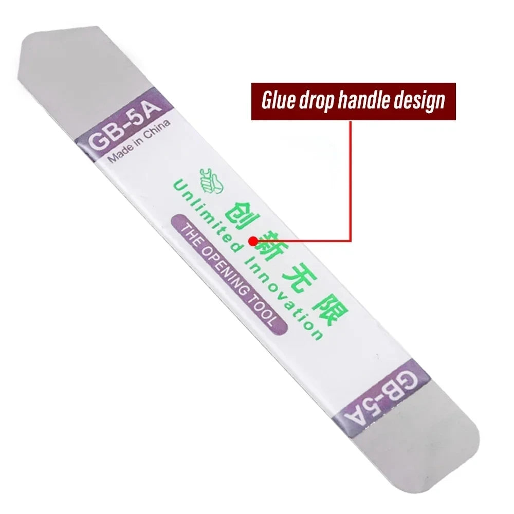 1-6PCS Stainless Steel Blade Soft Thin Pry Spudger Cell Phone Tablet Screen Battery Opening Tools for Samsung iPhone iPad Opener